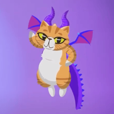 Animated dragon cat character named Chester created by VMG Studios
