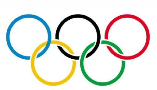 Olympics logo of 5 rings attached to one another