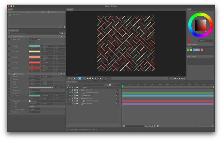 Motion graphics cavalry program from Mainframe