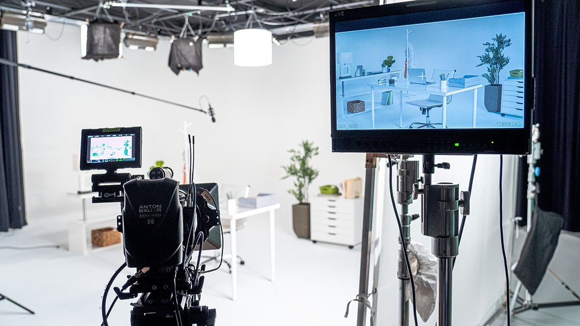 Video production shoot at VMG Studios