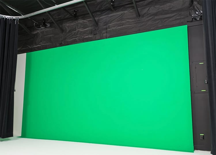 Green screen at VMG Studios