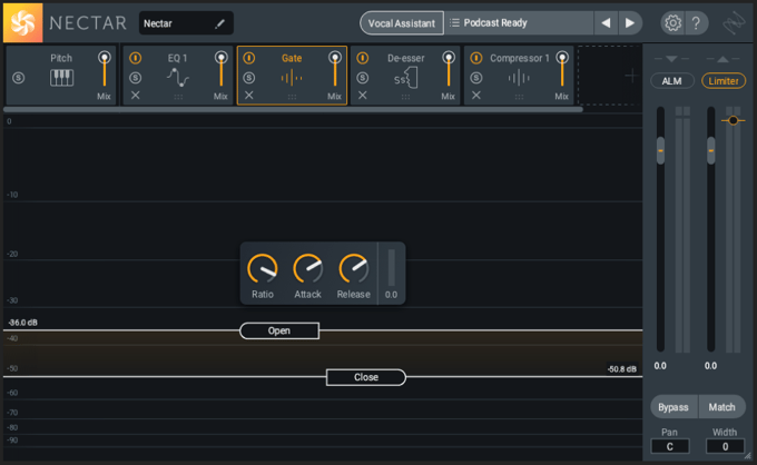 An example of a noise gate