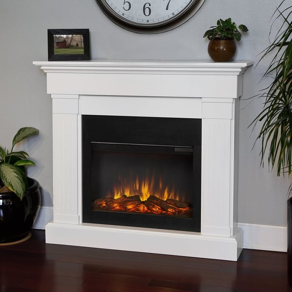 Electric fireplace professional photography