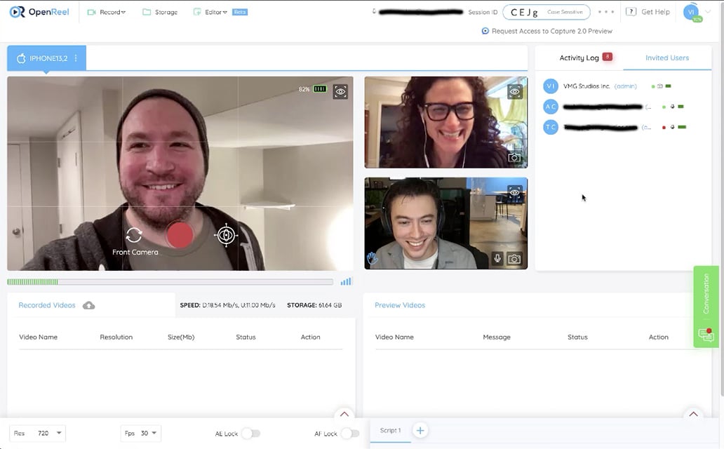 OpenReel Remote Capture Definition & Benefits for Video Production