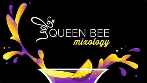 queen bee mixology title card