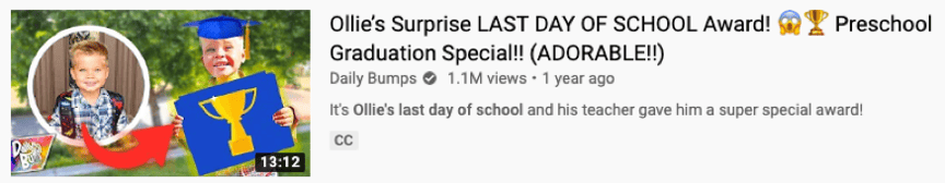 YouTube video title featuring emojis