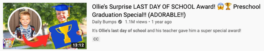 YouTube video title featuring emojis