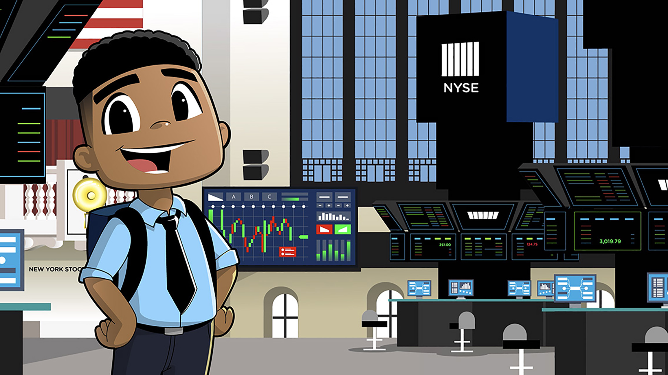 Financial literacy kids animation